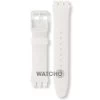 Swatch Watch Strap Soft Silicone White Rebel For ACSUOW701 With Free Battery -Fashion Watch Shop ASUOW701 15093.1433153583