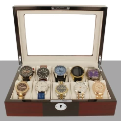 Orbit Red And Black Wooden Luxury Watch Box For 10 Watches With Free Personalisation OW201 -Fashion Watch Shop Banner 1080 x 1080 px 95640.1647961367