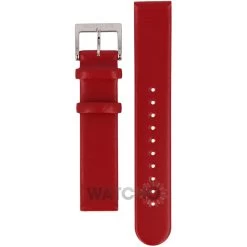 Mondaine Genuine Replacement Watch Strap Red Leather 18mm FE311830Q5 For Evo Watches With Free Pins