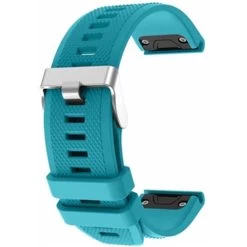 Sky Blue Silicone Strap 22mm For Garmin Fenix 7 Watch
