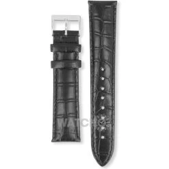 Hugo Boss Replacement Watch Strap Black Genuine Leather 20mm For HB.47.1.14.2076 And HB1 Series With Free Connecting Pins