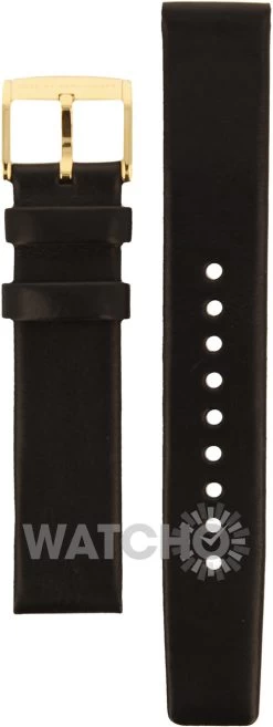 Marc Jacobs Replacement Watch Strap Black Genuine Leather 18mm For MBM1269 With Free Connecting Pins