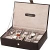 Mele & Co Men's Watch Storage Box For 10 Watches Black 1501 -Fashion Watch Shop Mele And Co Watch Box Black 1501 1 88038.1400351042