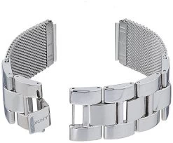DKNY Replacement Silver Mesh And Link Bracelet For NY8556 With Free Connecting Pins