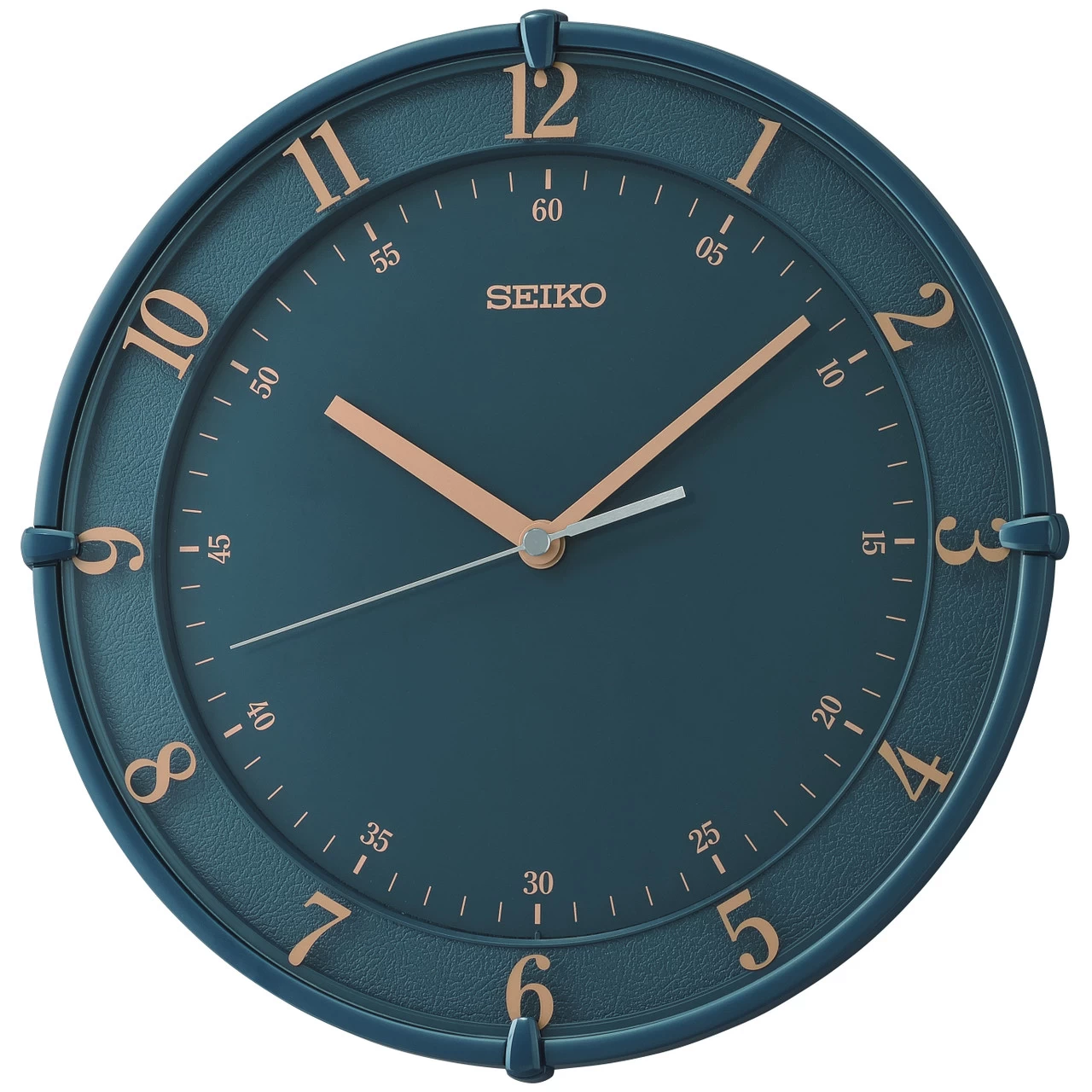 Seiko Navy Blue Sweeping Hands Wall Clock QXA805L 3 Seiko Navy Blue Sweeping Hands Wall Clock QXA805L