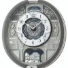 Seiko Silver Marble Pattern Melodies In Motion Clock QXM366S -Fashion Watch Shop QXM366S 1 57252.1669241310