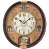Seiko Melodies In Motion Westminster Metallic Dark Brown Case Wall Clock QXM601B -Fashion Watch Shop QXM601B 46367.1692610199