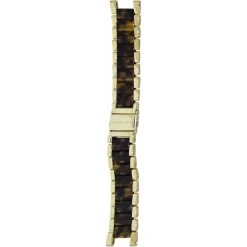Michael Kors Gold With Turtle Shell Middle 22mm Stainless Steel Bracelet MK5873