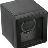 WOLF Cub Watchwinder With Cover In Pebble Black 461103 -Fashion Watch Shop WOLF461103 1 86700.1670934015
