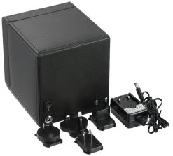 WOLF Cub Watchwinder With Cover In Pebble Black 461103 -Fashion Watch Shop WOLF461103 2 85896.1670934014