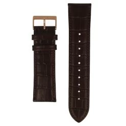 Hugo Boss Replacement Watch Strap Brown Genuine Leather 24mm For HB.233.1.34.2739 With Free Connecting Pins