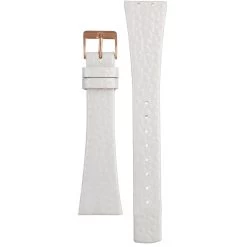 Skagen Replacement White Leather Watch Strap For 855SRLW With Free Connecting Screws