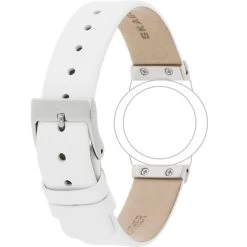 Skagen Watch Replacement Strap For 358XSSLWW White Leather With Free Screws -Fashion Watch Shop skagen strap white 358xsslww 4 63588.1436650246