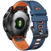 Deep Blue And Orange Silicone Strap 26mm For Garmin Fenix 7X Series Watch -Fashion Watch Shop streamProductImage 56924.1691400930